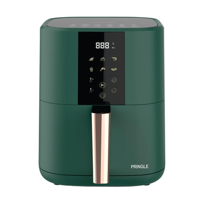 Digital Air Fryer 4.2L 1350W | 360° Air Circulation | Non-Stick Basket | 6 Preset Programs | Green