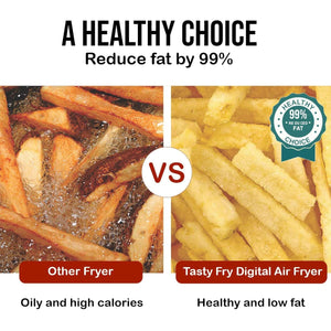 AF1406 Digital Air Fryer 4.2L 1350W | 360° Air Circulation | Non-Stick Basket | 6 Preset Programs | Green