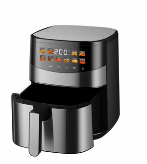 AF1410 Digital Air Fryer 6.5L | 1600W | 12 Preset Modes | Touch Control | 360° Air Circulation | Oil-Free Cooking | Stainless Steel Finish