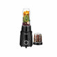 Alexa Nutri Blender 450W | Smoothie Maker & Mixer Grinder | 2 Jars | Sipper & Storage Lids | Dual Blade System | Black