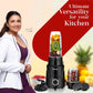 Alexa Nutri Blender 450W | Smoothie Maker & Mixer Grinder | 2 Jars | Sipper & Storage Lids | Dual Blade System | Black