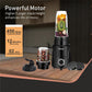 Alexa Nutri Blender 450W | Smoothie Maker & Mixer Grinder | 2 Jars | Sipper & Storage Lids | Dual Blade System | Black