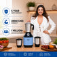 Alfa Plus 550W 3 Jar Mixer Grinder | 3 SS Jars (Liquidizing, Wet, Dry & Chutney) | SS Blades | Compact & Powerful | Blue