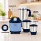 Alfa Plus 550W 3 Jar Mixer Grinder | 3 SS Jars (Liquidizing, Wet, Dry & Chutney) | SS Blades | Compact & Powerful | Blue
