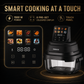 Glass Digital Air Fryer 5.5L | Dual Capacity 4L + 1.5L | 1500W Fast Heating