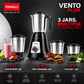 Vento Plus Mixer Grinder 550W with 3 Stainless Steel Jars 1.5L