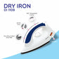 1000W Automatic Dry Iron | Large Soleplate | Quick Heat | White Blue