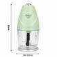 Electric Chopper | 600ml Capacity 250W | Mixer/Blender One Touch Operation | Twin Blade Technology | 1 min non stop operation/heavy motor Assorted, 1 year warranty