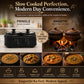 Electric Slow Cooker 2.5L (1.25L x 2 Pots) by Pringle Homeware - side view