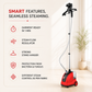 1800W Garment Steamer for Ironing Clothes | Auto Cut-Off | 1.5L Water Tank | Steam Output Up to 30g/Min