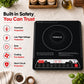 IC Fire Induction Cooktop 1400W | 7 Preset Modes | Smart Push Control | Adjustable Timer | 1 Yr Warranty