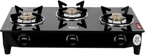 Matrix 03 BB | 3 Burner Glass Cooktop with High Efficiency Brass Burners