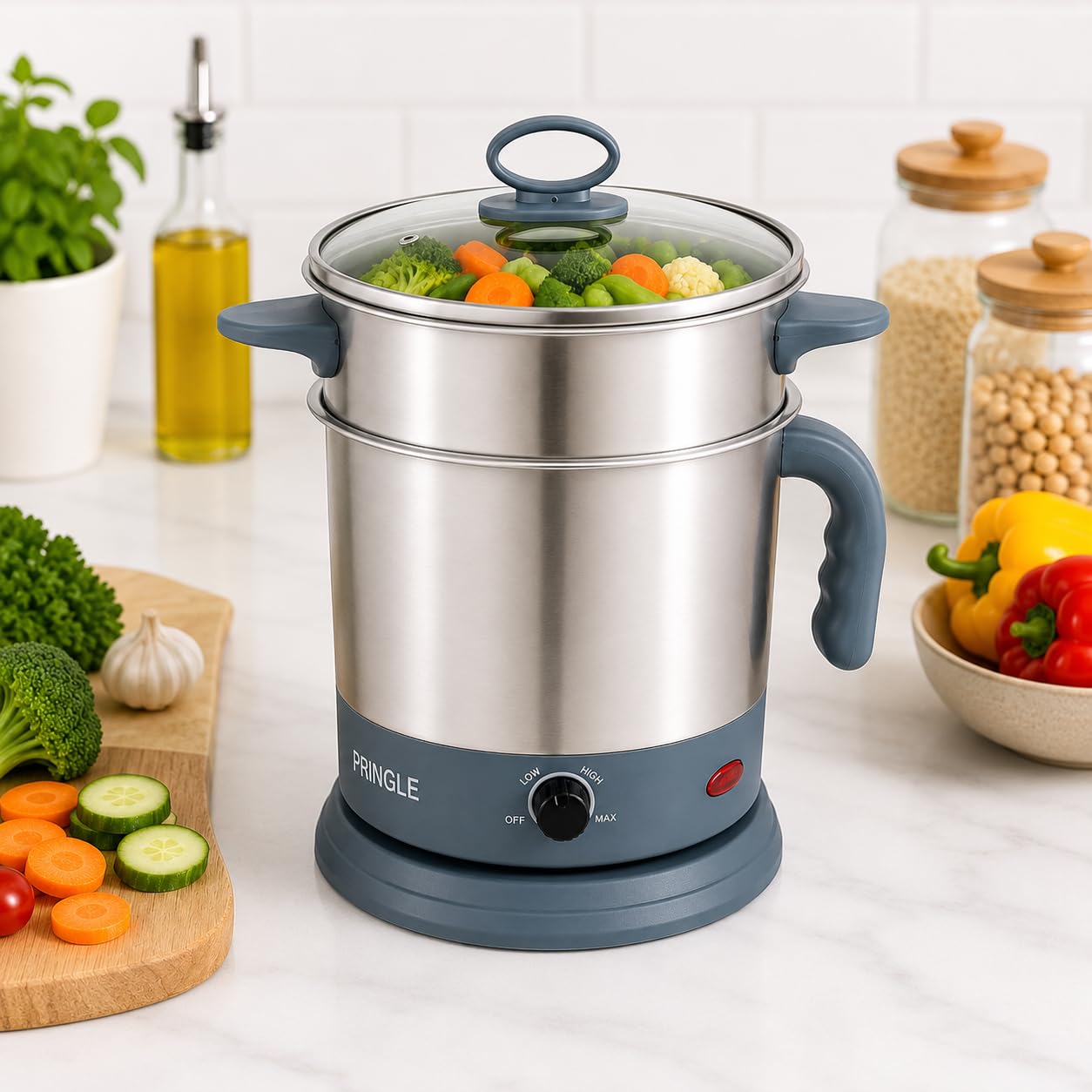1.5L MultiChef Multi Kettle 3-in-1 Multipurpose Cooker by Pringle Homeware - lifestyle view