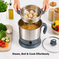 1.5L MultiChef Multi Kettle 3-in-1 Multipurpose Cooker by Pringle Homeware - side view