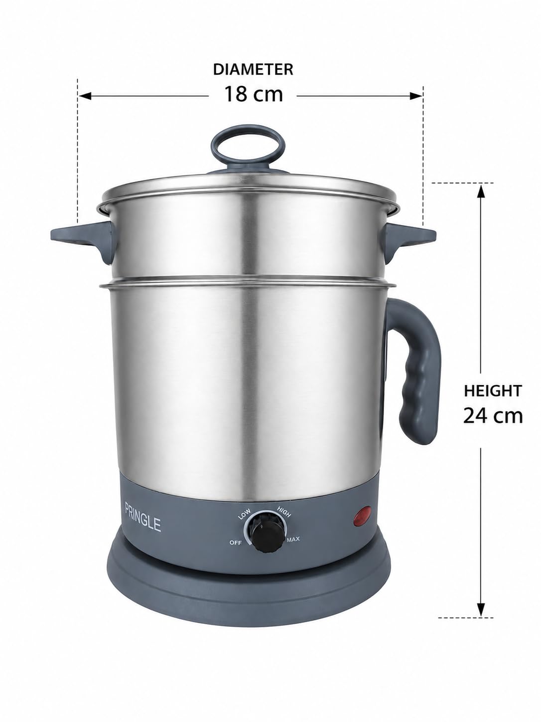 1.5L MultiChef Multi Kettle 3-in-1 Multipurpose Cooker by Pringle Homeware - product image