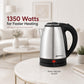 Neo Dlx 1.8L Stainless Steel Electric Kettle 1350W by Pringle Homeware - angle view