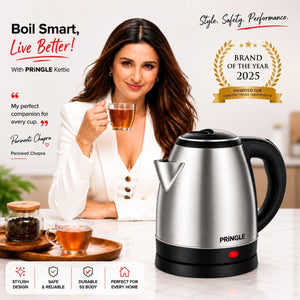 Neo Dlx 1.8L Stainless Steel Electric Kettle 1350W | Fast Boiling | Auto Cut-Off | Power Indicator | Silver
