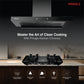 Pringle PRIME 75cm 1400 m³/hr T-Shape Kitchen Chimney by Pringle Homeware - detail view