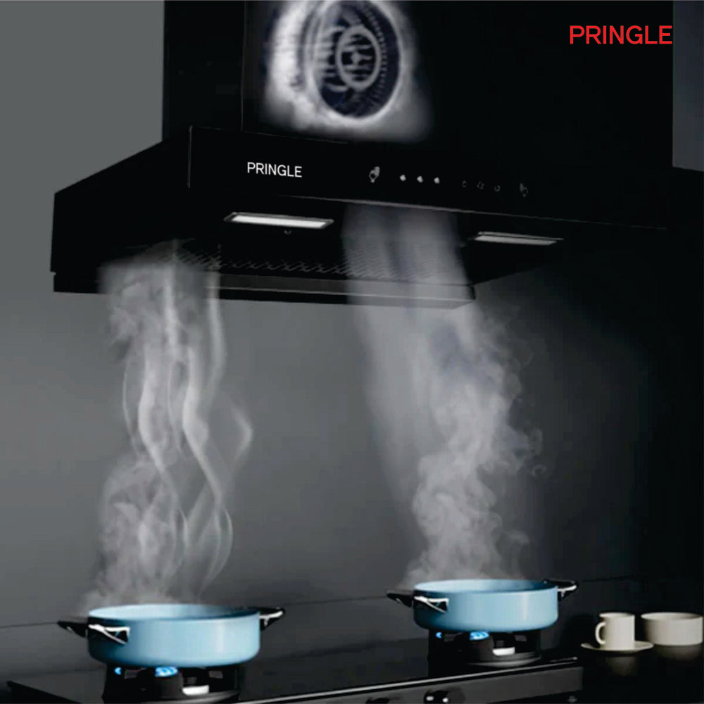 Pringle PRIME 90cm 1400 m³/hr T-Shape Kitchen Chimney by Pringle Homeware - angle view