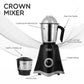 Pringle 2 Jar Mixer Grinder| 500W Powerful Motor | [ISI] Certified | 304 Grade SS Blade| 2 SS Jars Liquidizing Jar (1 Litres) Chutney Jar (0.4 Litres)3 Speed Options with Whip (1 Year Warranty)