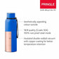 Pringle Ariel 850ml Hydroosteel Bottle, Blue | 24 Hours Hot and Cold | Easy to Carry | Rust & Leak Proof | Tea | Coffee | Office| Gym | Home | Kitchen | Hiking | Trekking | Travel Bottle