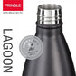 Pringle Lagoon Hydrosteel Bottle |Stainless Steel Hot and Cold Vacuum Insulated Flask, 750ml, Black, | Lightweight & Keeps Drinks Hot/Cold for 24+ Hours