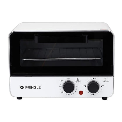 Pringle Oven Toaster Griller (OTG) - 14 litres, Black - with Rotisserie, Auto-Shut Off, Heat-Resistant Tempered Glass, Multi-Stage Heat Selection