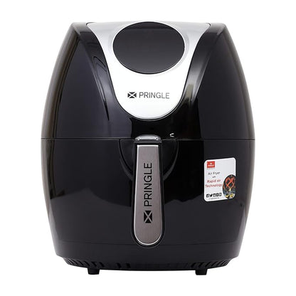 Pringle 4.5L Digital Air Fryer with 360 degree 3D rapid hot air circulation technology with beautiful touch panel display 1400 watt power (Black)