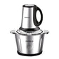 Quad Max 3L Electric Chopper 400W | Vegetable & Meat Grinder | 3 Speed Control | SS Body | Garlic Peeler & Egg Whisker