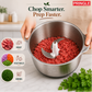 Quad Max 3L Electric Chopper 400W | Vegetable & Meat Grinder | 3 Speed Control | SS Body | Garlic Peeler & Egg Whisker