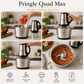 Quad Max 3L Electric Chopper 400W | Vegetable & Meat Grinder | 3 Speed Control | SS Body | Garlic Peeler & Egg Whisker