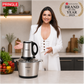 Quad Max 3L Electric Chopper 400W | Vegetable & Meat Grinder | 3 Speed Control | SS Body | Garlic Peeler & Egg Whisker