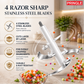 Quad Max 3L Electric Chopper 400W | Vegetable & Meat Grinder | 3 Speed Control | SS Body | Garlic Peeler & Egg Whisker