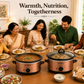 FW1810 Electric Slow Cooker 1.5L | Ceramic Pots with Glass Lids | Slow Cooking & Warming | (FW_1810_Copper)