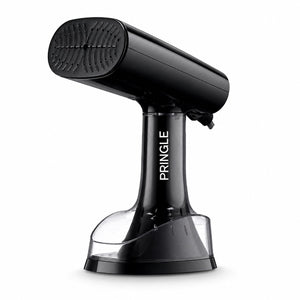 Stylo Garment Steamer & Iron 1800W | 380ml Large Water Tank | Ceramic Plate | Ironing | Fabric Brush Included | Black