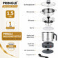 1.5L MultiChef Multi Kettle 3-in-1 Multipurpose Cooker | Egg Boiler, Steamer & Idli Maker | SS Stand | 1350W | Silver