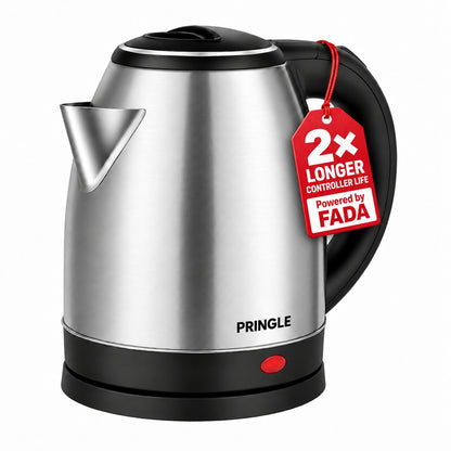 Neo Dlx 1.8L Stainless Steel Electric Kettle 1350W | Fast Boiling | Auto Cut-Off | Power Indicator | Silver