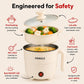 Fusion Multi Cook Kettle | 1.8 L | 600W | Ivory | 1 Years Warranty| Quick Boiling| Automatic Shut-Off| Overheat Protection | Boil-Dry Protection