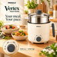 Vertex Multipurpose Electric Kettle with SS Steamer | 1.5 Litre Capacity | 600W Powerful Heating