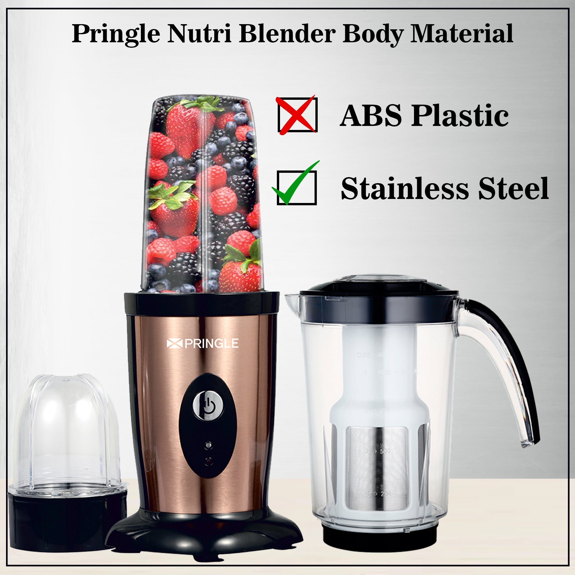 Pringle Trendy 3 Jar Mixer Grinder with 550 w for 24 Months Powerful M –  Pringle Appliances